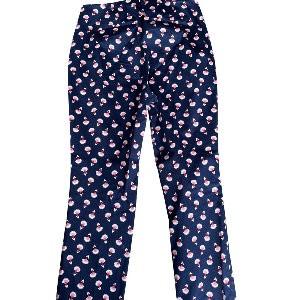 Boden Ledbury Navy Ledbury Carnival Blossom Straight Leg Trousers Pants US 8R
